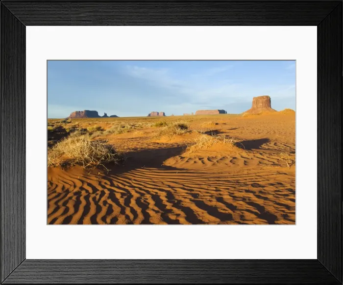 Framed Print : Sand patterns in Monument Valley Navajo Tribal Park Framed Print : Sand patterns in Monument Valley Navajo Tribal Park