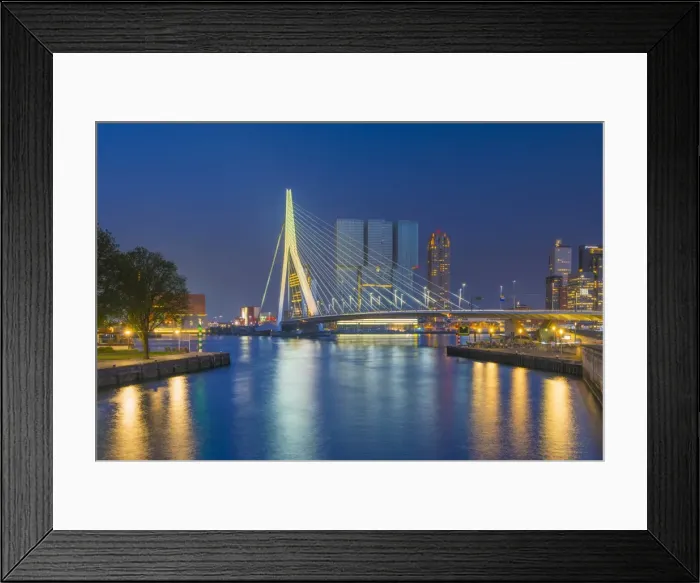 Framed Print : Erasmusbrug (Erasmus Bridge) and Wilhelminakade 137, De Rotterdam, The Rotterdam Building Framed Print : Erasmusbrug (Erasmus Bridge) and Wilhelminakade 137, De Rotterdam, The Rotterdam Building