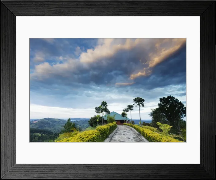 Framed Print : Top of the World resort, Uganda, Africa Framed Print : Top of the World resort, Uganda, Africa
