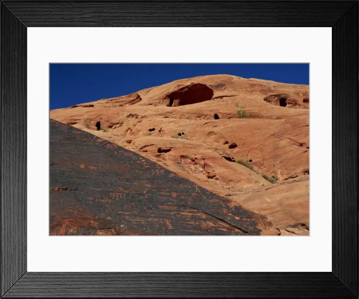 Framed Print : Petroglyphs drawn in sandstone by Anasazi Indians around 500 AD Framed Print : Petroglyphs drawn in sandstone by Anasazi Indians around 500 AD