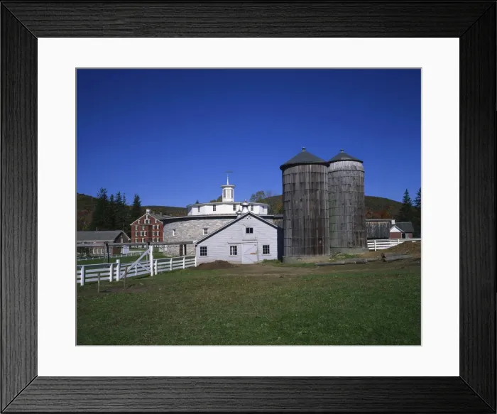 Framed Print : Round stone barn Framed Print : Round stone barn