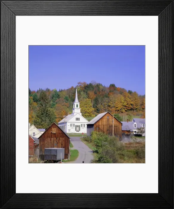 Framed Print : Waits River village Framed Print : Waits River village