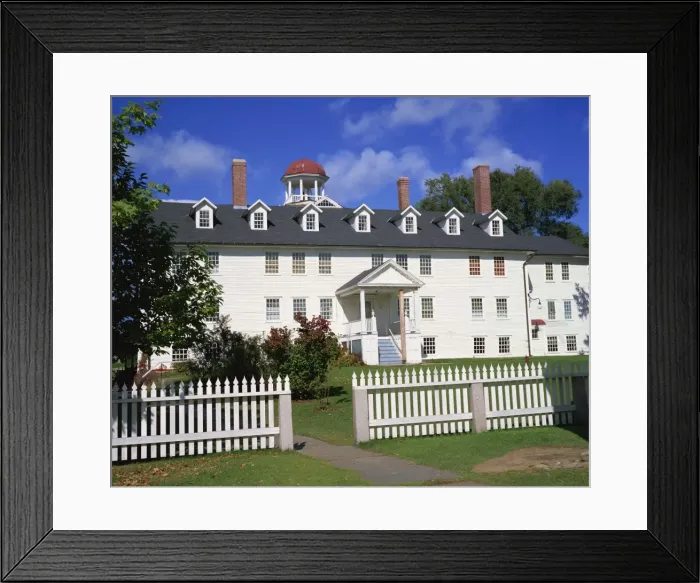 Framed Print : Wooden house in the Shaker village of Canterbury Framed Print : Wooden house in the Shaker village of Canterbury