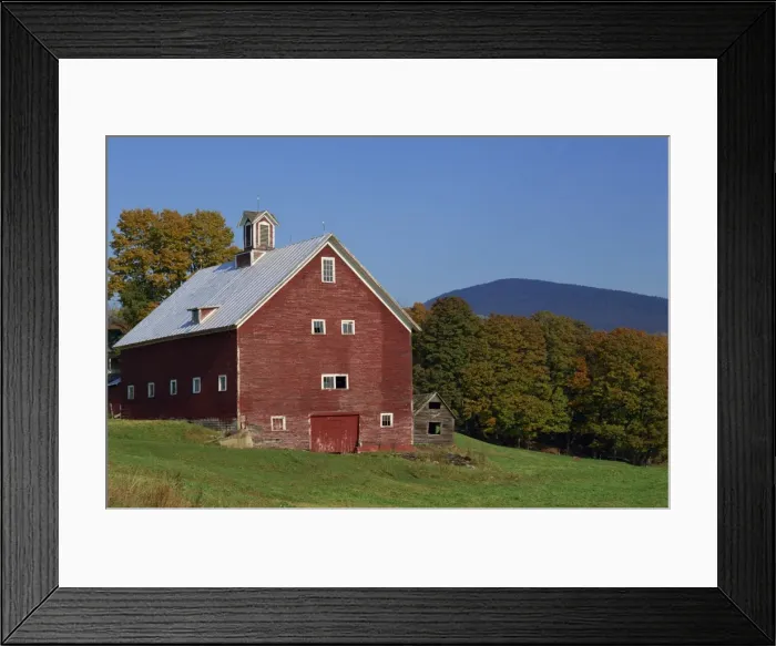 Framed Print : Exterior of a large barn Framed Print : Exterior of a large barn