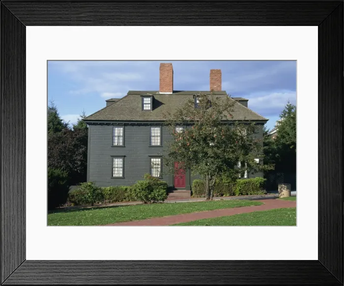 Framed Print : Exterior of the Sea Captains House Framed Print : Exterior of the Sea Captains House