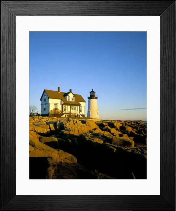 Framed Print : Prospect Harbour Point Light at sunset Framed Print : Prospect Harbour Point Light at sunset