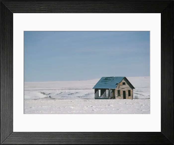 Framed Print : The Great Plains under snow Framed Print : The Great Plains under snow