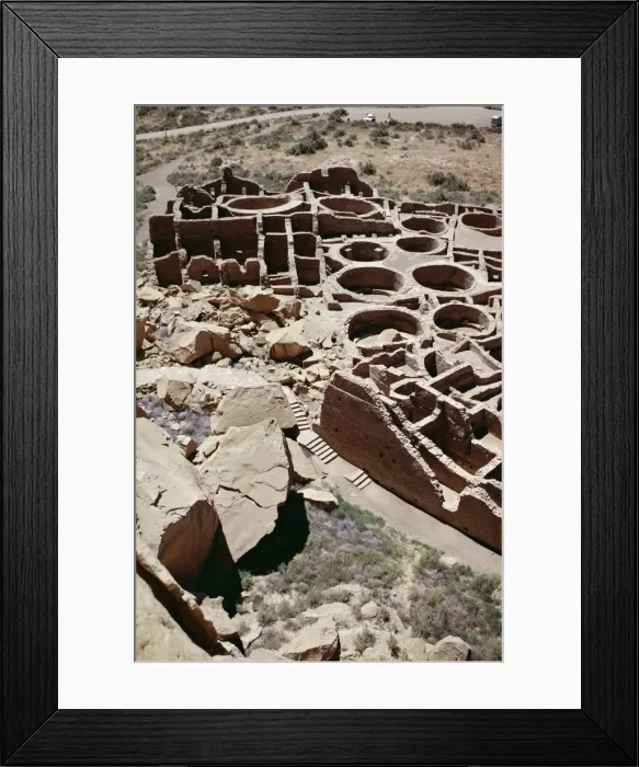 Framed Print : Kivas and rooms Framed Print : Kivas and rooms