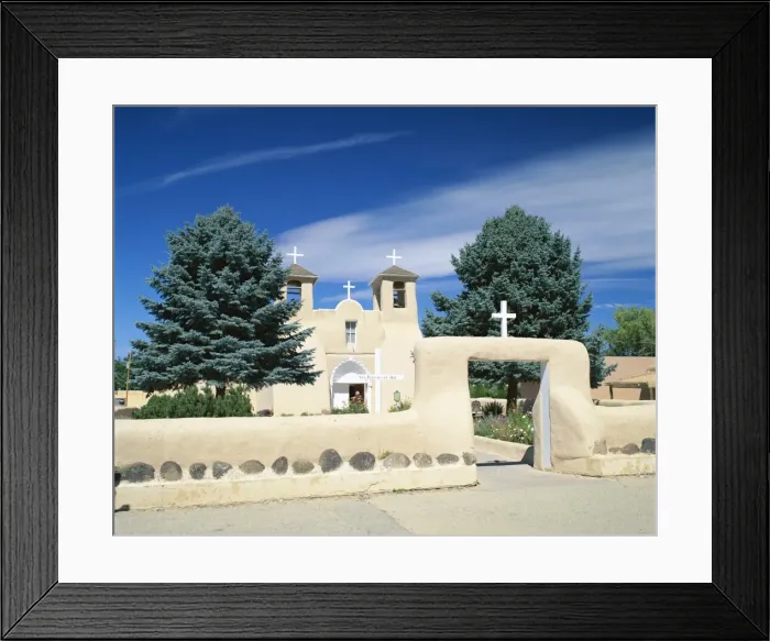 Framed Print : Exterior of San Francisco de Asis Christian church Framed Print : Exterior of San Francisco de Asis Christian church