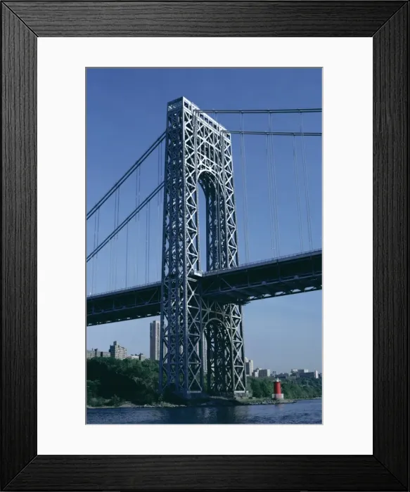 Framed Print : George Washington Bridge, New York, United States of America (U Framed Print : George Washington Bridge, New York, United States of America (U