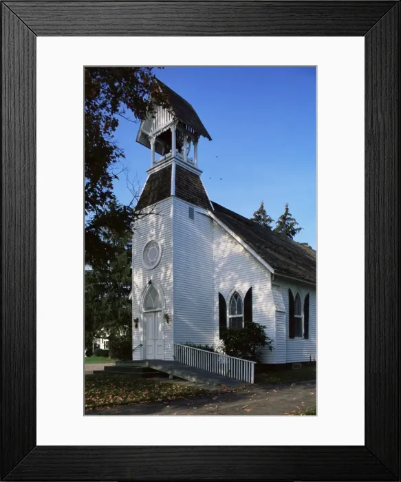 Framed Print : Clapboard Methodist church Framed Print : Clapboard Methodist church