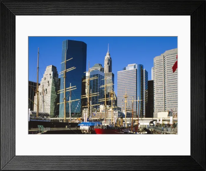 Framed Print : South Street Seaport Framed Print : South Street Seaport