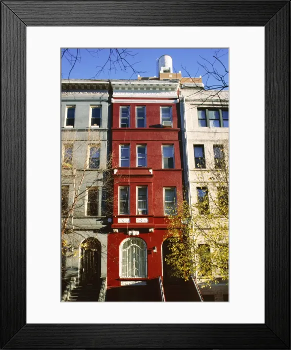 Framed Print : Brownstone Framed Print : Brownstone