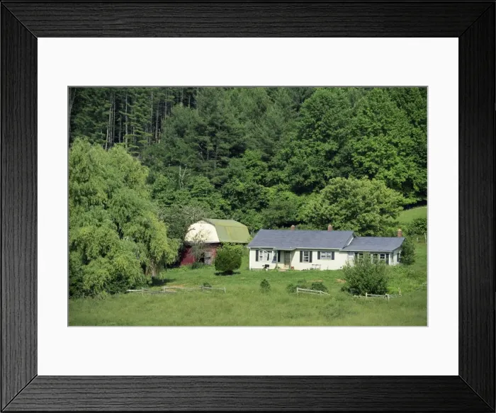 Framed Print : Homestead and barn Framed Print : Homestead and barn