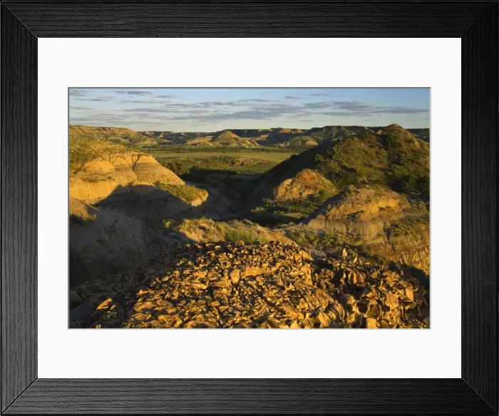 Framed Print : _MG_2596. Slump Block area in Theodore Roosevelt National Park North Unit Framed Print : _MG_2596. Slump Block area in Theodore Roosevelt National Park North Unit