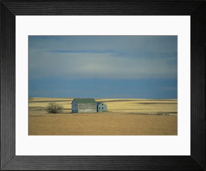 Framed Print : Farm buildings on the prairie Framed Print : Farm buildings on the prairie