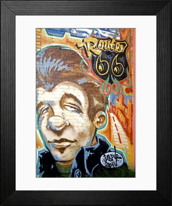 Framed Print : Mural by Jaspyr on Historic Route 66 Framed Print : Mural by Jaspyr on Historic Route 66