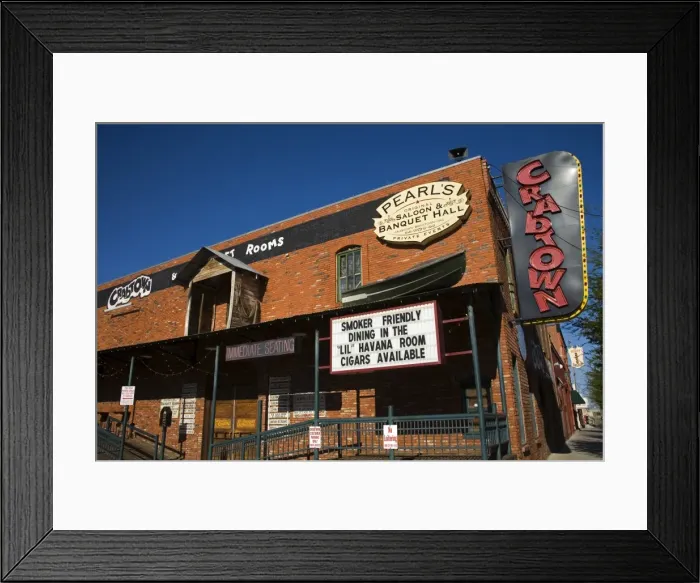 Framed Print : Restaurant in Bricktown District Framed Print : Restaurant in Bricktown District