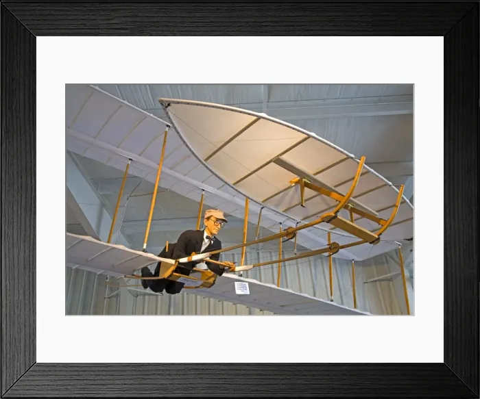 Framed Print : Wilbur Wright Plane Framed Print : Wilbur Wright Plane