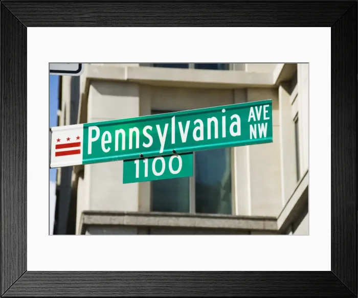 Framed Print : Pennsylvania Avenue, Washington D Framed Print : Pennsylvania Avenue, Washington D
