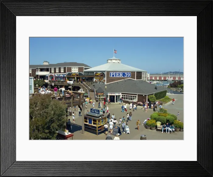 Framed Print : Pier 39, Fishsermans Wharf area Framed Print : Pier 39, Fishsermans Wharf area
