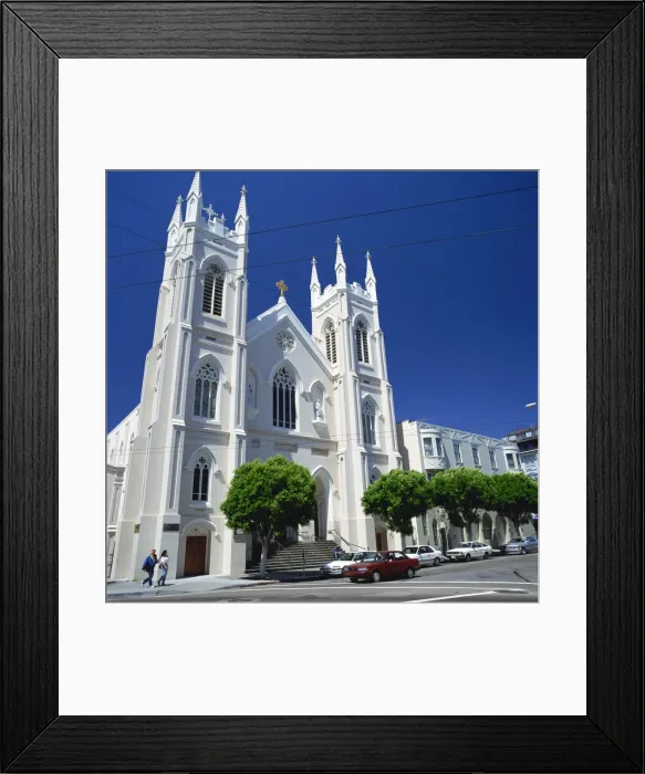 Framed Print : Old St. Marys Church in San Francisco Framed Print : Old St. Marys Church in San Francisco