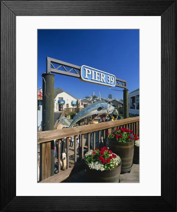 Framed Print : Sign for Pier 39 Framed Print : Sign for Pier 39