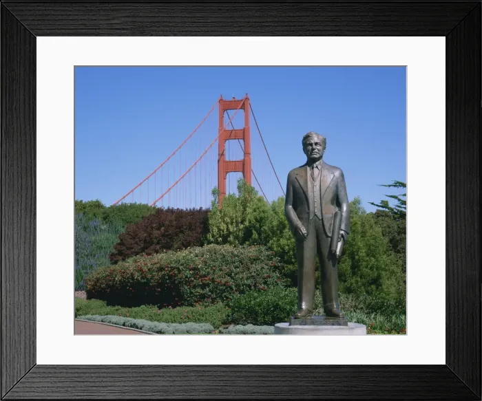 Framed Print : Statue of Joseph B Strauss who built the Golden Gate Bridge Framed Print : Statue of Joseph B Strauss who built the Golden Gate Bridge