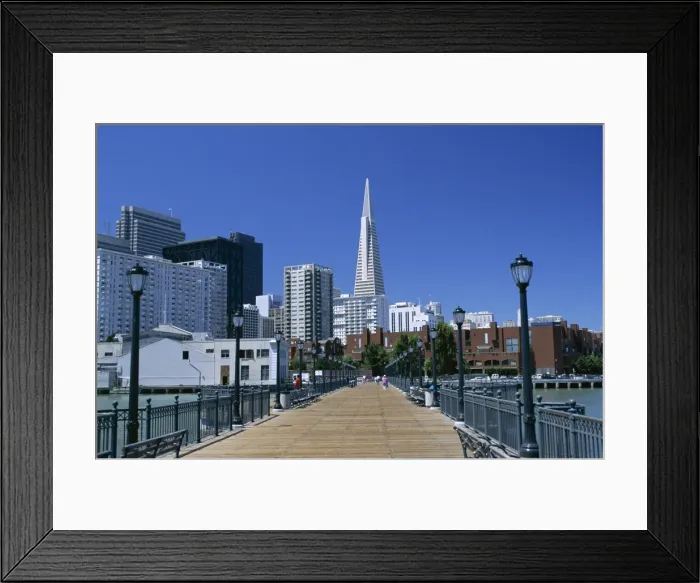 Framed Print : The Embarcadero Center and the TransAmerica Pyramid Framed Print : The Embarcadero Center and the TransAmerica Pyramid