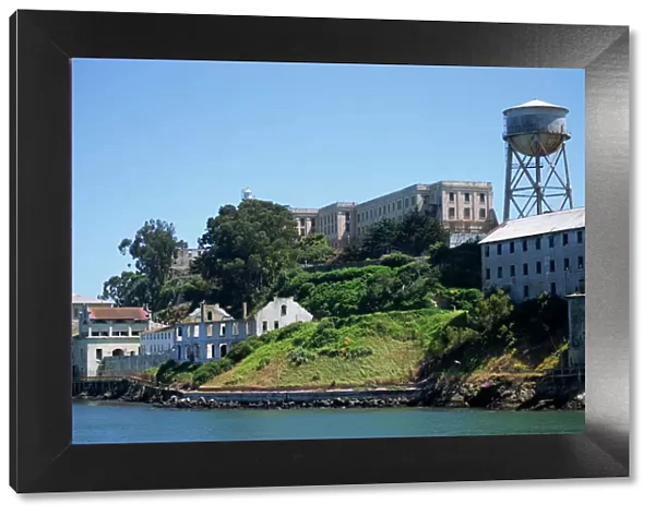 Shoreline and buildings on Alcatraz Island