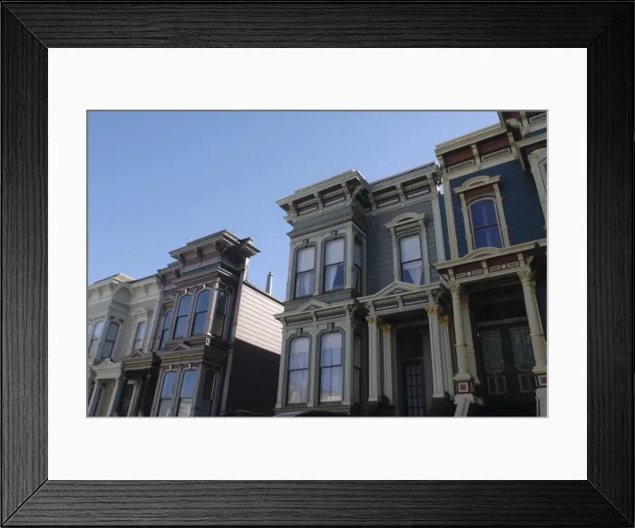 Framed Print : Victorian homes