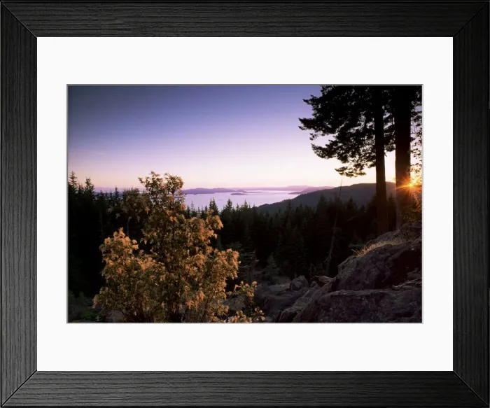 Framed Print : San Juan Islands seen from Chuckanut Drive Framed Print : San Juan Islands seen from Chuckanut Drive