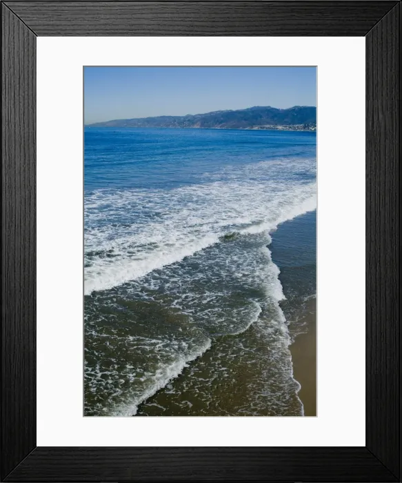 Framed Print : View of Pacific Ocean from Santa Monica Pier Framed Print : View of Pacific Ocean from Santa Monica Pier