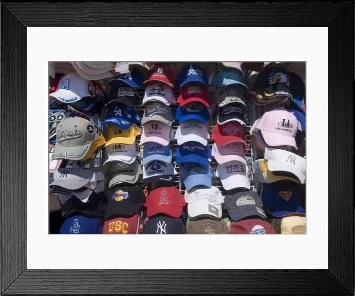 Framed Print : Baseball caps for sale Framed Print : Baseball caps for sale