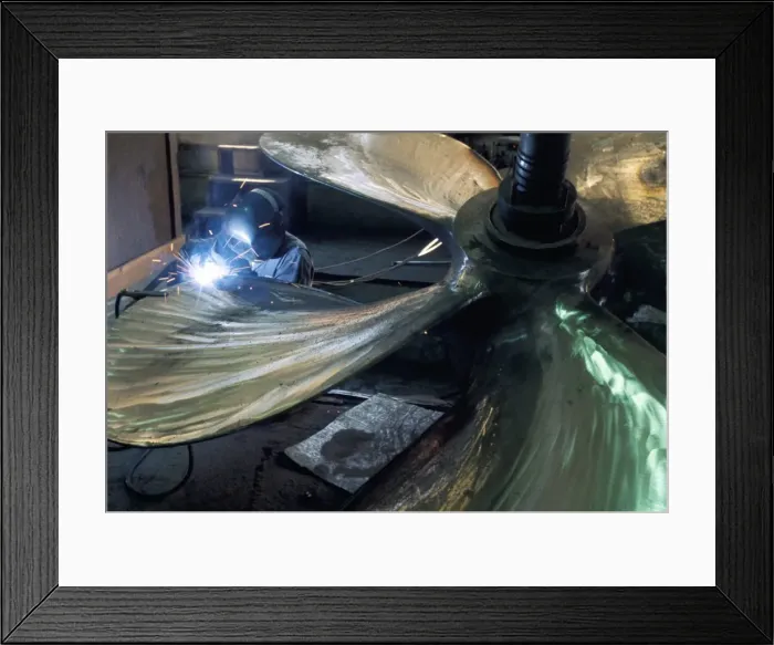 Framed Print : Welding propeller Framed Print : Welding propeller
