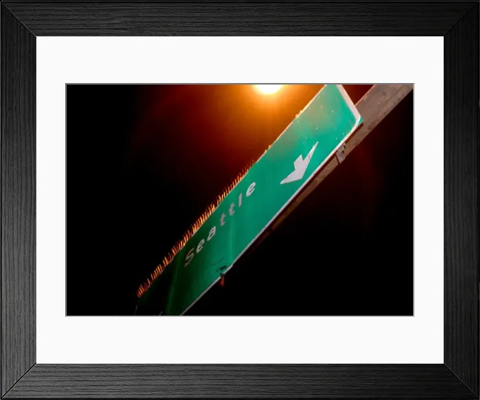Framed Print : Sign to Seattle Framed Print : Sign to Seattle