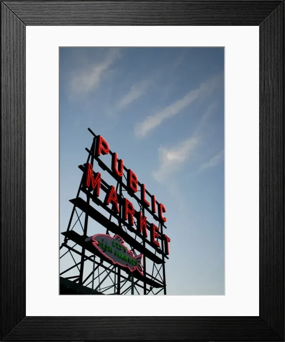 Framed Print : Seattles Pike Place Market Framed Print : Seattles Pike Place Market
