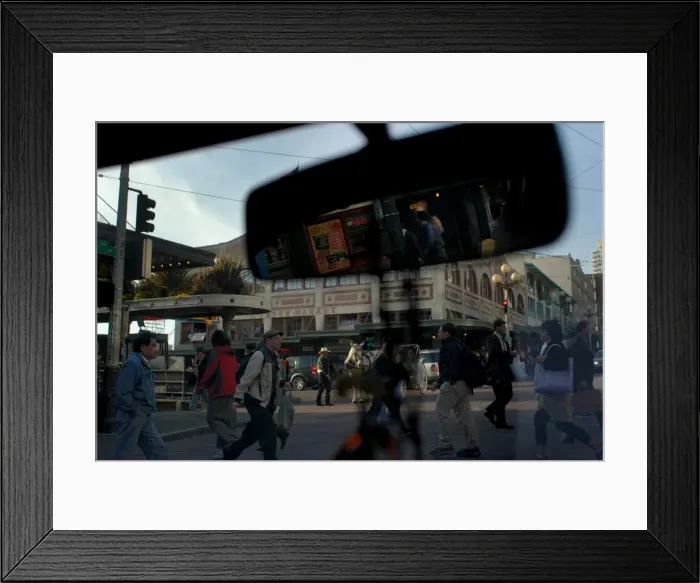 Framed Print : People crossing street near Pike Place Market on 1st Avenue Framed Print : People crossing street near Pike Place Market on 1st Avenue