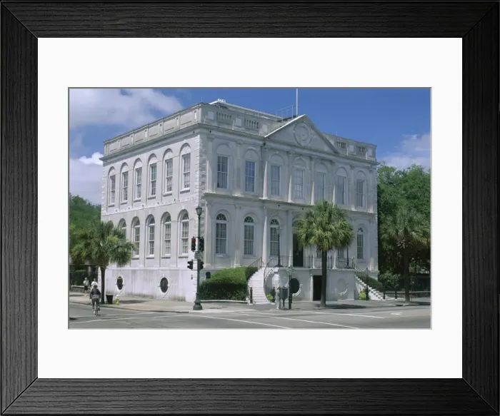 Framed Print : Charleston City Hall dating from 1801 in historic centre Framed Print : Charleston City Hall dating from 1801 in historic centre