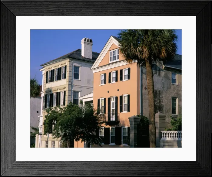 Framed Print : Early 19th century town houses Framed Print : Early 19th century town houses