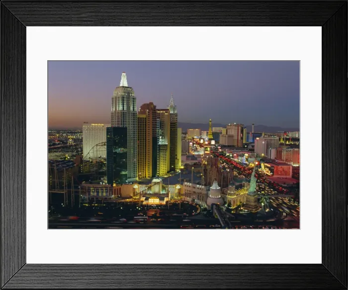 Framed Print : New York, New York Hotel and Casino and the Strip Framed Print : New York, New York Hotel and Casino and the Strip