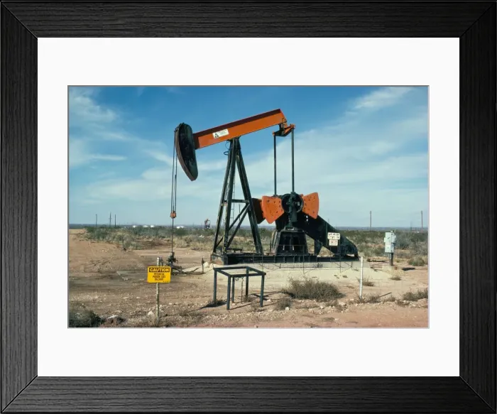 Framed Print : Oil well pump Framed Print : Oil well pump