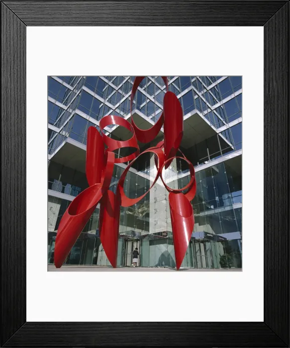 Framed Print : Red modern sculpture Framed Print : Red modern sculpture