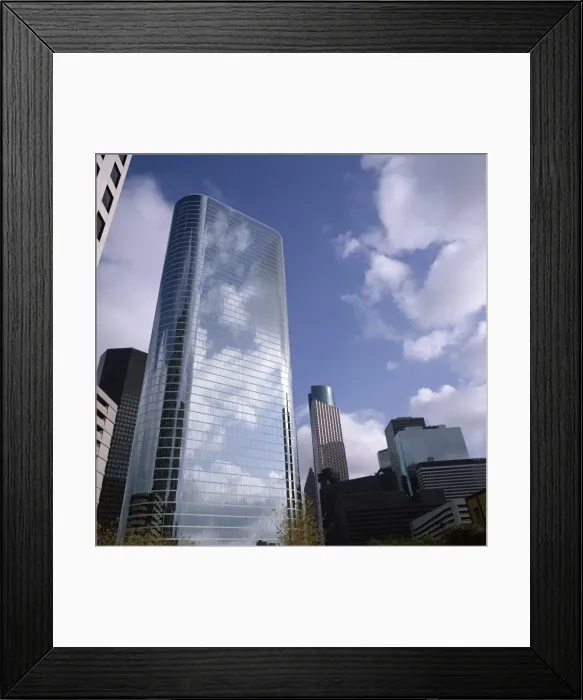 Framed Print : The Enron Building and other skyscrapers beyond Framed Print : The Enron Building and other skyscrapers beyond