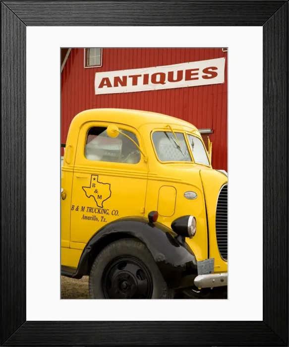 Framed Print : Old truck outside Antique Store Framed Print : Old truck outside Antique Store