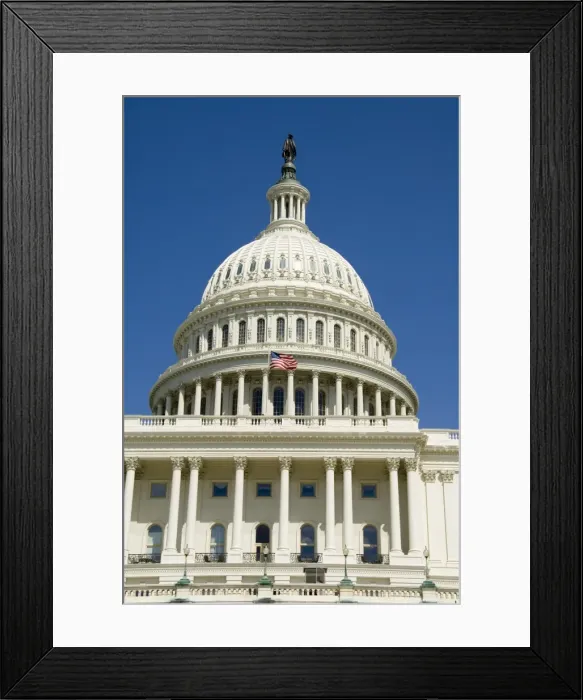 Framed Print : U. S. Capitol Building, Washington D Framed Print : U. S. Capitol Building, Washington D