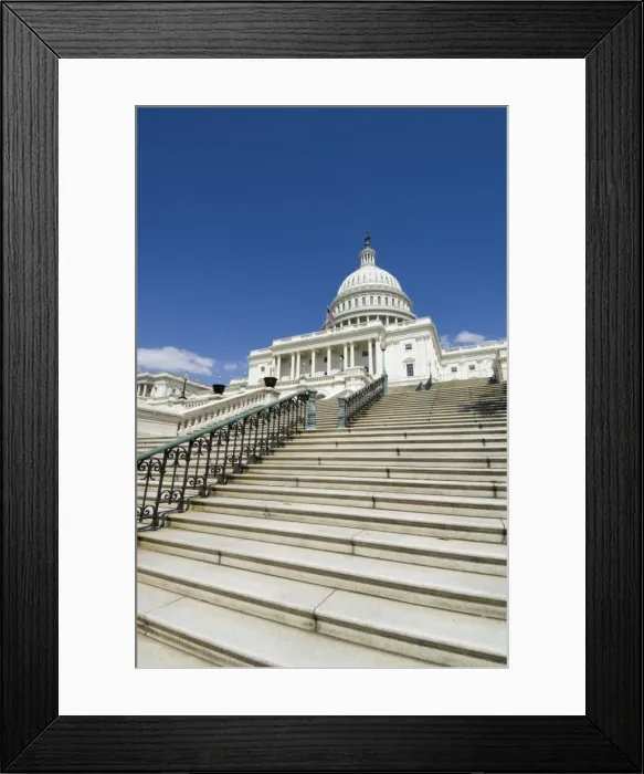 Framed Print : U. S. Capitol Building, Washington D Framed Print : U. S. Capitol Building, Washington D