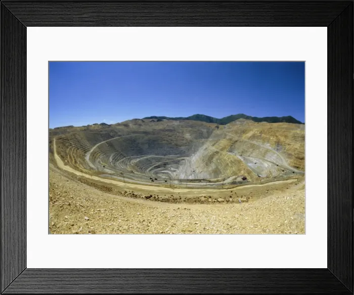 Framed Print : Open pit mine Framed Print : Open pit mine