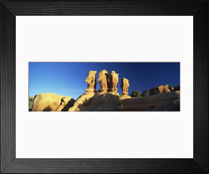 Framed Print : Sculptured rock formations Framed Print : Sculptured rock formations