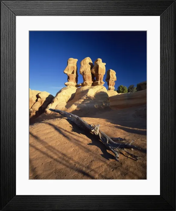 Framed Print : Sculptured rock formations Framed Print : Sculptured rock formations